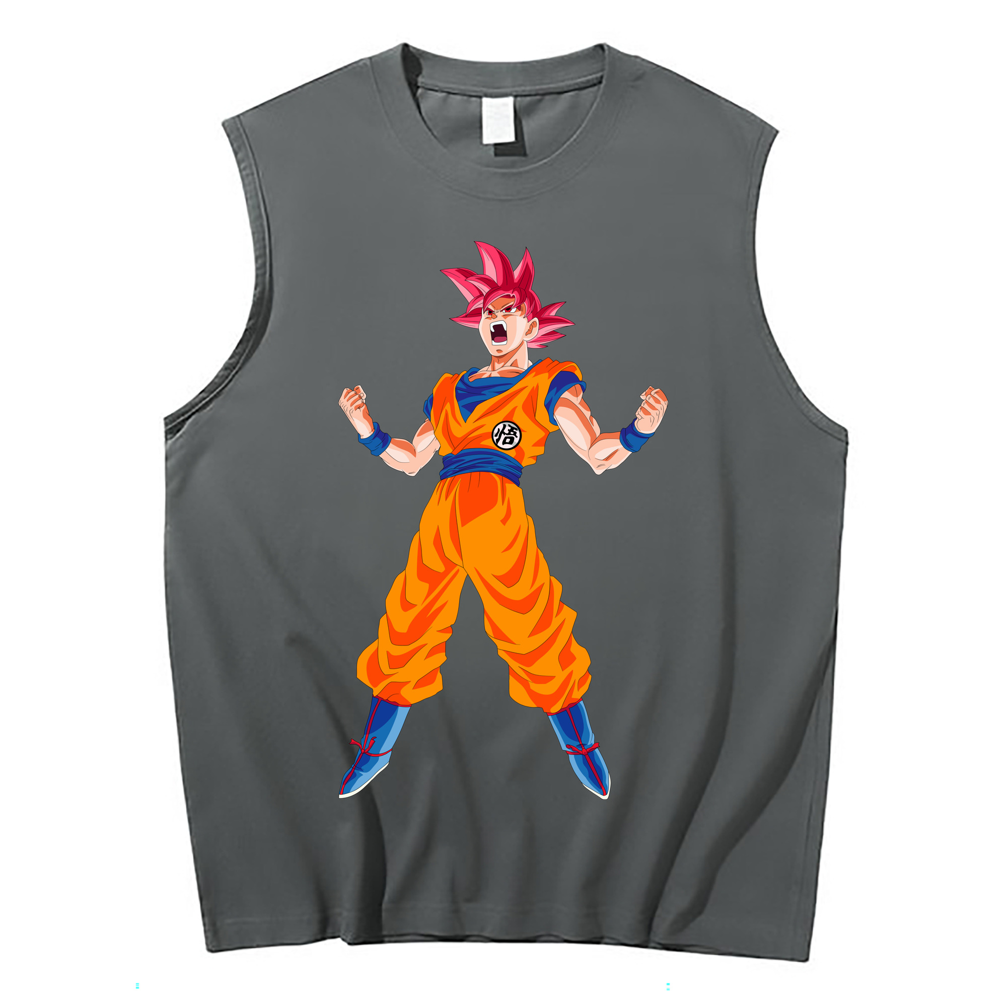 （画像用） ドラゴンボール 孫悟空（そん ごくう）Son Goku カカロット DRAGON BALL Kakarotto コットン100％タンクトップ（フロントプリント）